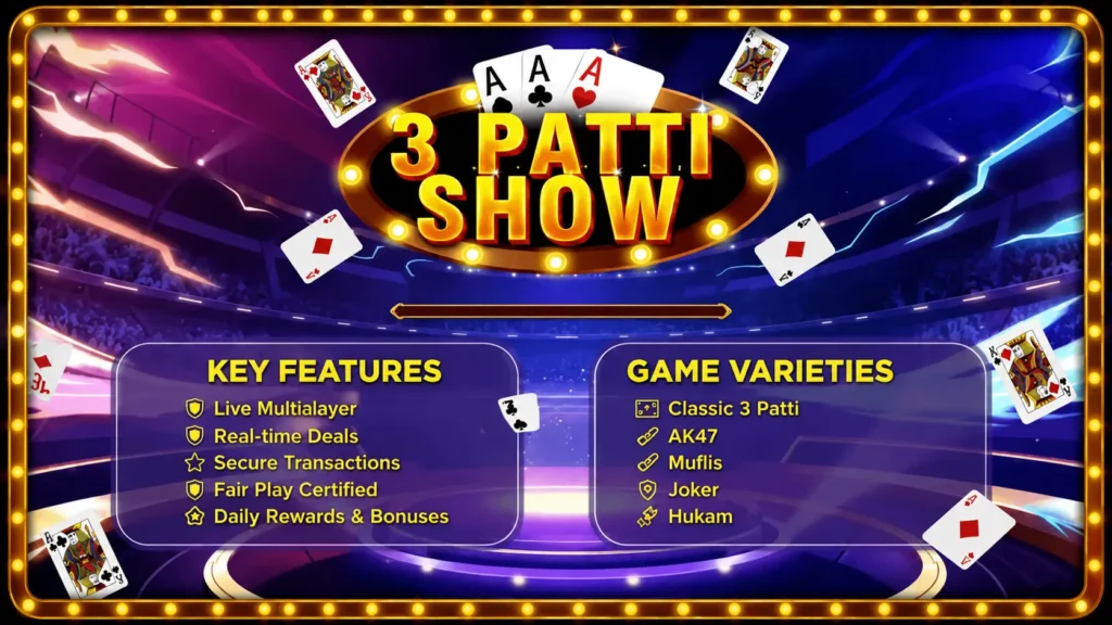feature 3 patti show