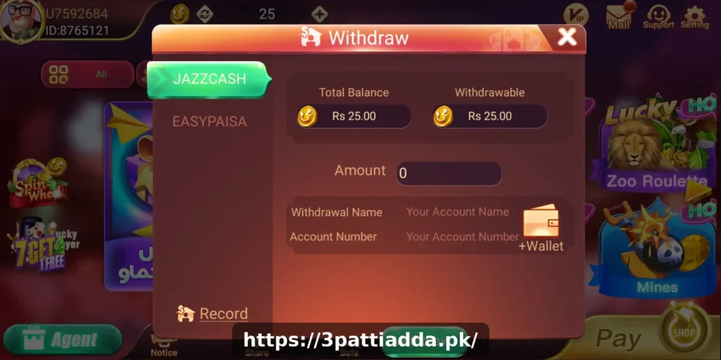 withdraw