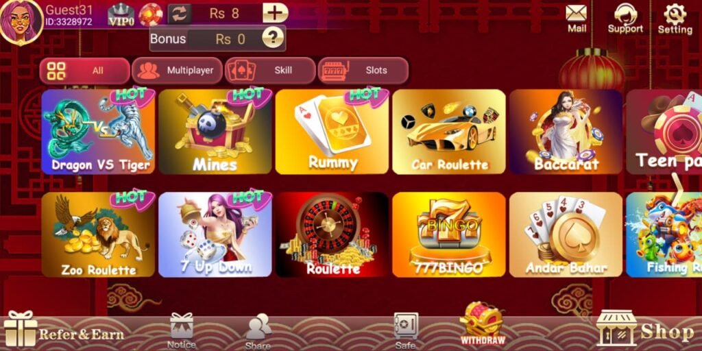3 Cards Club APK features screen