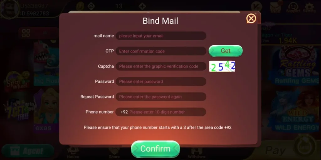 S9 Pro bind mail account registration