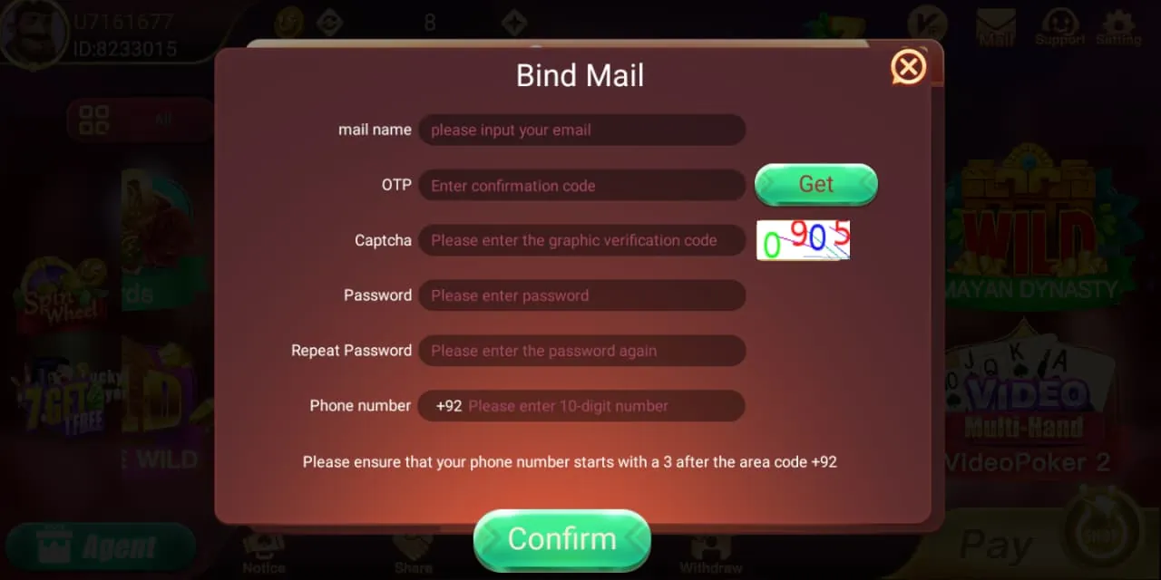 Flying Chess Pro bind mail