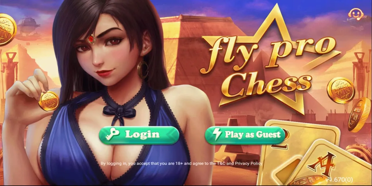 Flying Chess Pro login screen