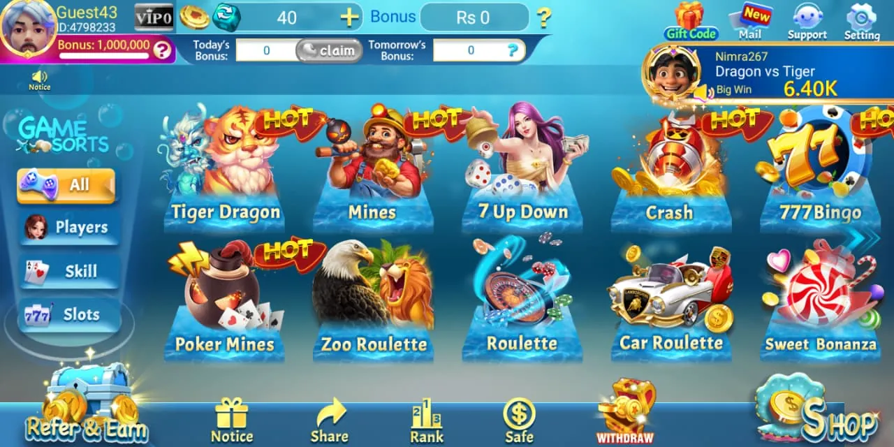 3 Patti Facebook games lobby