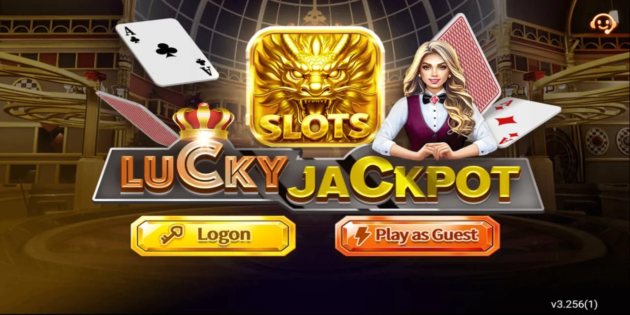 Lucky Jackpot login screen