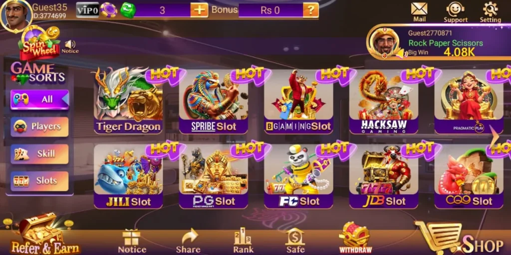 3 Patti Bingo slot games collection