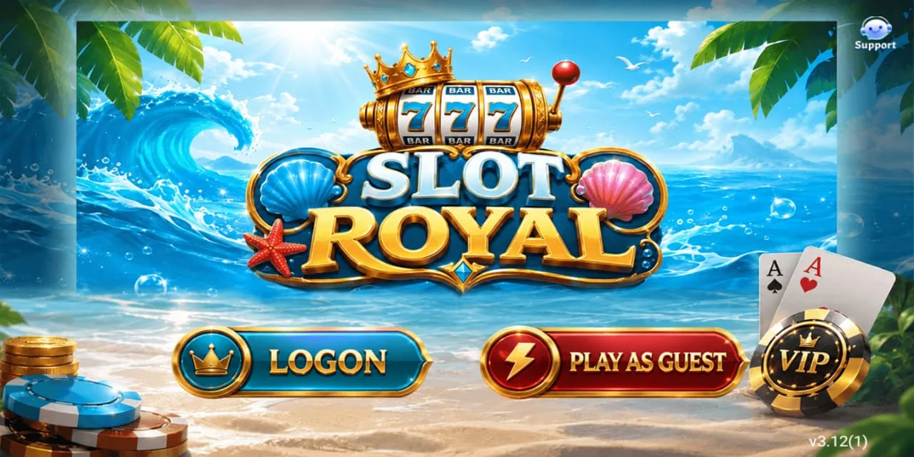 Slot Royal login screen