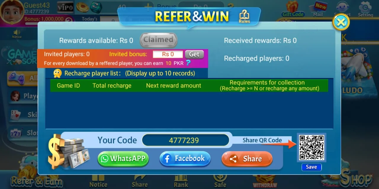 Slot Royal Refer and Win